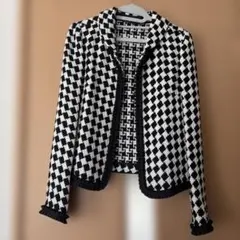 ハロッズ ダイヤモンドパターン ジャケット 美品 春