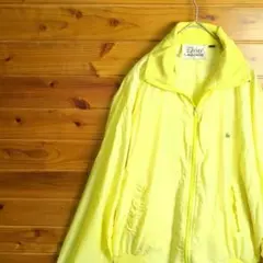 LACOSTE　ラコステ　ナイロンジャケット　レトロ　ヴィンテージ　Ⅼ　黄色