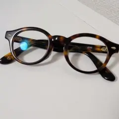 美品　JINS べっ甲柄 ラウンドメガネ MCF-23A-014AF