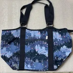 サイコバニー Psycho Bunny トートバッグ ブルー迷彩風 カモフラ