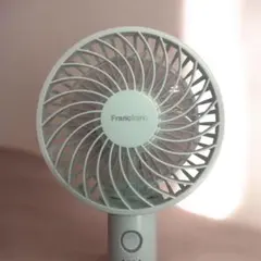 Francfranc ハンディファン ホワイト グリーン