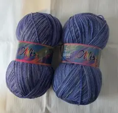 Luna Yarns 紫系毛糸 100g 約250m 2個