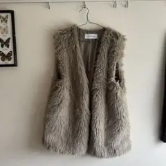 JEANASIS ファーベスト ポケット付き