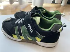 IFME キッズスニーカー 19.0cm ブラック/グリーン