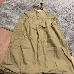 ベージュ　キャミソールワンピース　ジャンスカ