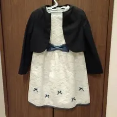 プティマイン 120cm レース ワンピ フォーマル アンサンブル 卒服