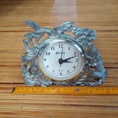 SEAGULL　ピューター　置き時計　稼働品