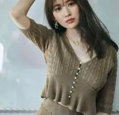 Her lip to 定価1.7万 Cropped Pearl Cardiganのサムネイル