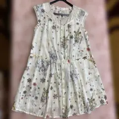 SUPER HAKKA 花柄 半袖ワンピース