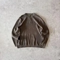 00s EddieBauer エディーバウアー ヘンリーネックコットンニット