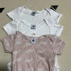 PETIT BATEU肌着ロンパース 3枚セット