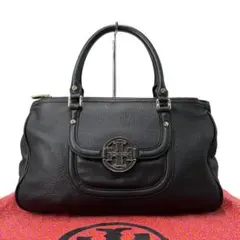 美品 トリーバーチ アマンダ ハンドバッグ レザー 肩掛け ブラック