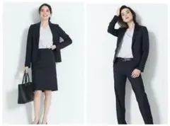 【極美品/洗える】23区S 3点セット ネイビー系 定価8万 ストレッチ有のサムネイル