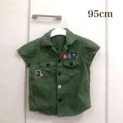 BIT'Z ビッツ　95cm 刺繍ミリタリーシャツトップスのサムネイル