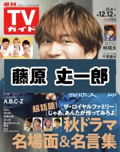 週刊TVガイド 藤原丈一郎 なにわ男子 雑誌 切り抜き
