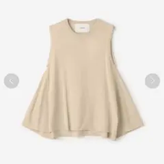 ADAWAS | 〈別注〉コットン バックフレアノースリーブニット
