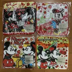ミッキー＆ミニー ミニタオルセット 4枚