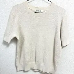 COMPTOIR DES COTONNIERS 半袖ニット オフホワイト L