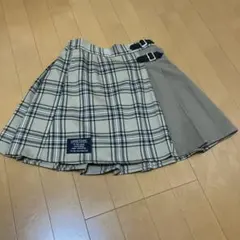 LOVE TOXIC チェック柄 プリーツスカート風キュロット　Ｍ