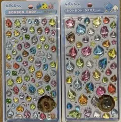 ボンボンドロップシール　しずくの森のなかまたち　大とミニの2枚セット