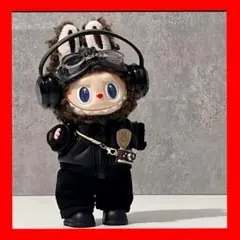 LABUBU ライダース風ジャケット　ヘッドホン・ゴーグル・カメラ付　6点セット