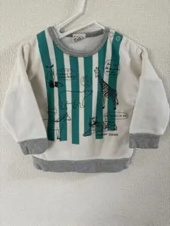 キムラタン mother goose 動物プリント トレーナー 90