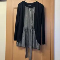 ストライプ柄アンサンブル