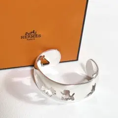 美品】エルメス シルバー ブレスレット コリエドシアン ピラミッド 