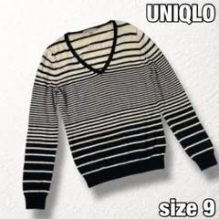 【ユニクロ】ニットセーター　ウール100%　エクストラファインメリノウール　M