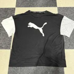 PUMA 半袖Tシャツ ブラック/グレー