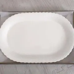 【未使用】【ナルミボーンチャイナ】オーバルプレート　楕円　皿　37cm