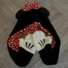 ディズニー　ミニーファンキャップマフラー