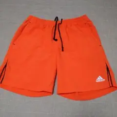 adidas オレンジ ショートパンツ　Lサイズ