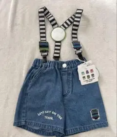 100 バースデイ　鈴川絢子 サスペンダー付パンツ JR 電車 山手線　パンツ