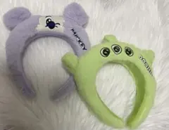 ミッキーマウス リトルグリーンメン フワフワ カチューシャ