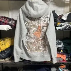 VOLCOM ポルコムグレー ジップアップパーカー y2k 横乗りカルチャー