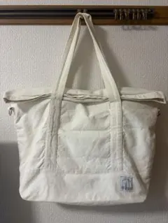 ホワイトキャンバストートバッグ