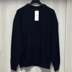 ナノユニバース コットンクルーネックニット Lサイズ タグ付【新品・未使用】