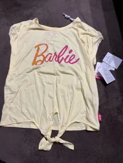 Barbie イエロー Tシャツ Lサイズ 前結びのサムネイル