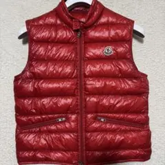 美品 モンクレール ダウンベスト GUI ギュイ 赤 2 確実正規品