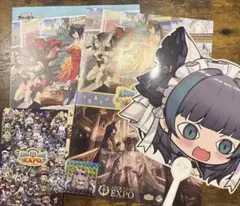 アズールレーン 8周年 expo 入場特典 ポストカード＋アンケート特典　うちわ