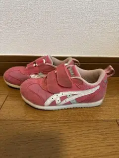 ASICS スクスク　ピンク スニーカー ベルクロ
