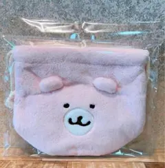 【新品再入荷】 ちいかわ クマさんポシェット フェイス 巾着袋 人気 小物入れ
