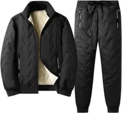 裏ボアパーカー セットアップ上下 メンズ ゆったり ジャージセット裏起毛 厚手