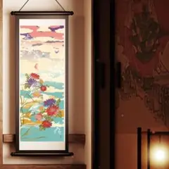 濱文様 絵手ぬぐい 秋の夢 秋 手拭い てぬぐい タペストリー