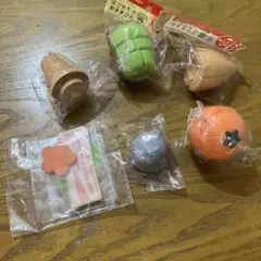 ウッディプッディ　木製　ままごと　新品　あざらし　アイス　野菜　果物　セット