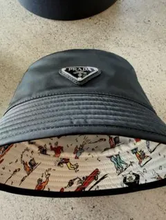 PRADA Re-Nylon バケットハット NERO 58cm