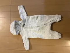 H＆M フード付きグレー系ロンパースベビー服