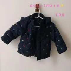 Petitmain✨中綿ジャケットサイズ100濃青車柄