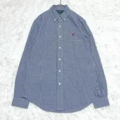R*様 ラルフローレン M相当 ギンガムチェック BD長袖シャツ ポニー刺繍
